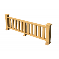 Декоративные ограждения ДПК " Эрес", Песчаник, шлифованное