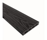 Террасная доска Смарт 3D Пустотелая с пазом Черное дерево Террасная доска Смарт 3D Пустотелая с пазом Черное дерево