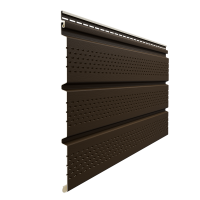 Софит Элит со сплошной перфорацией коричневый (темный дуб) Софит Элит со сплошной перфорацией коричневый (темный дуб)