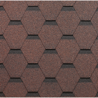 Гибкая черепица Карат Красный